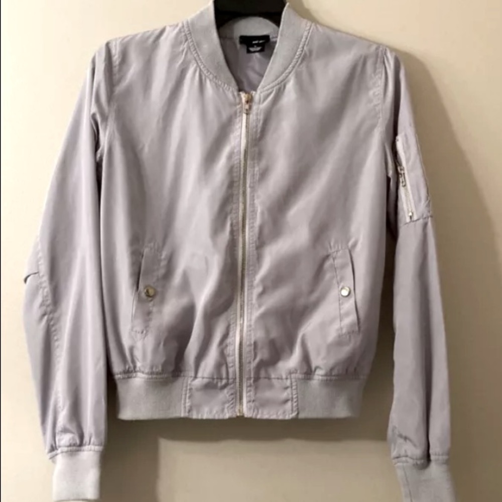 Gray Bomber Jacket Women’s Size Small